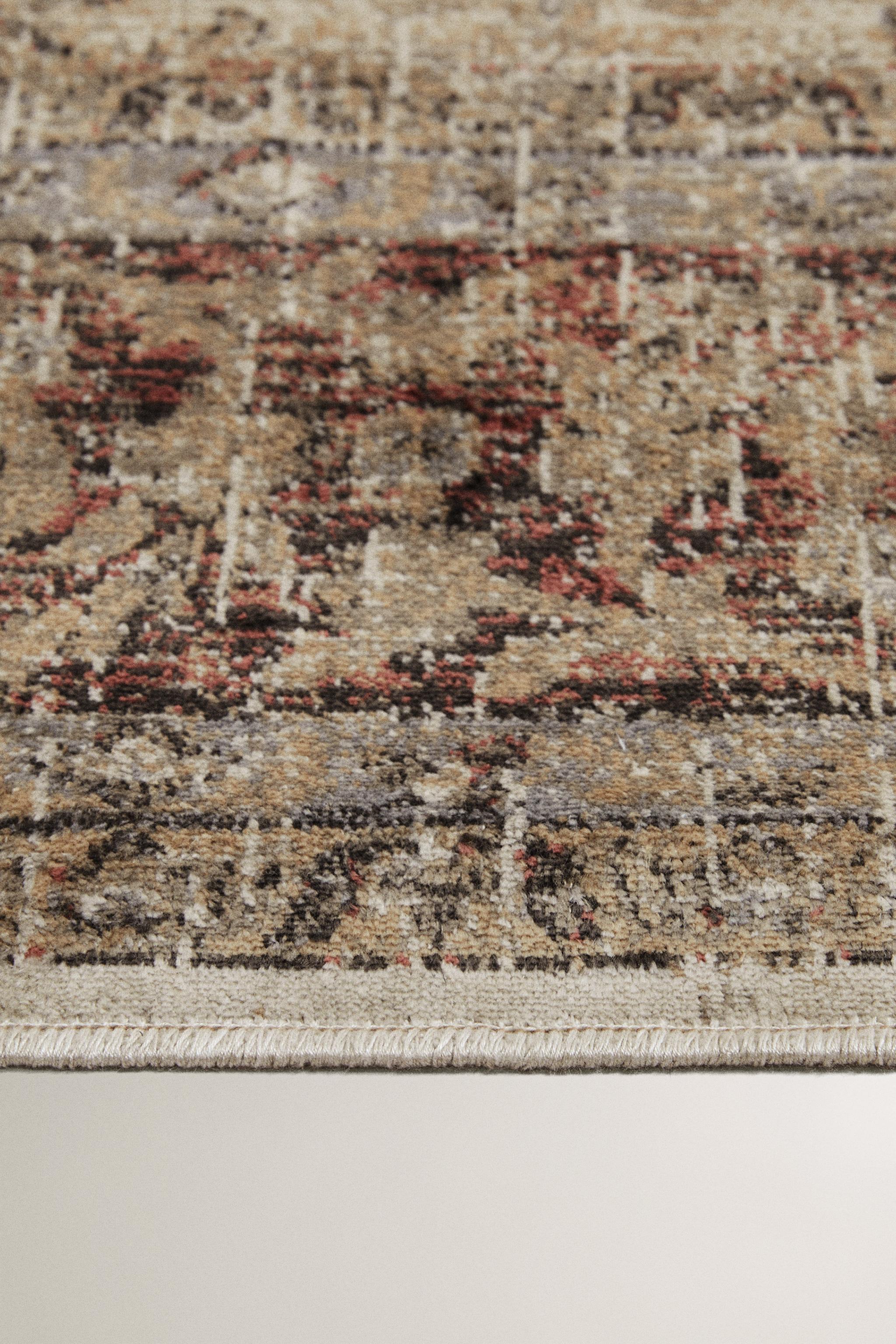 RECTANGULAR VINTAGE-EFFECT RUG